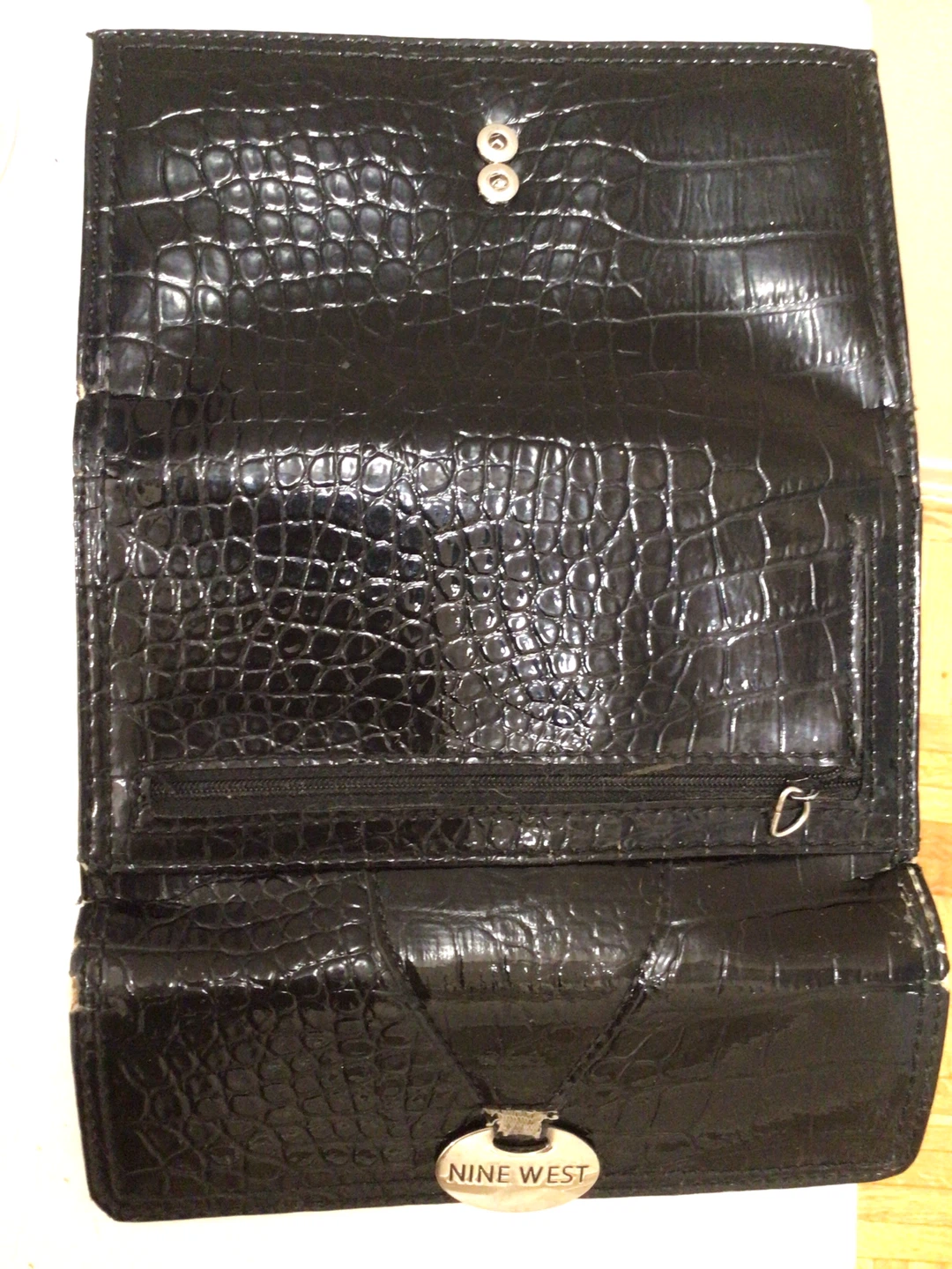 Nine West Black Croc Wallet - photo 3