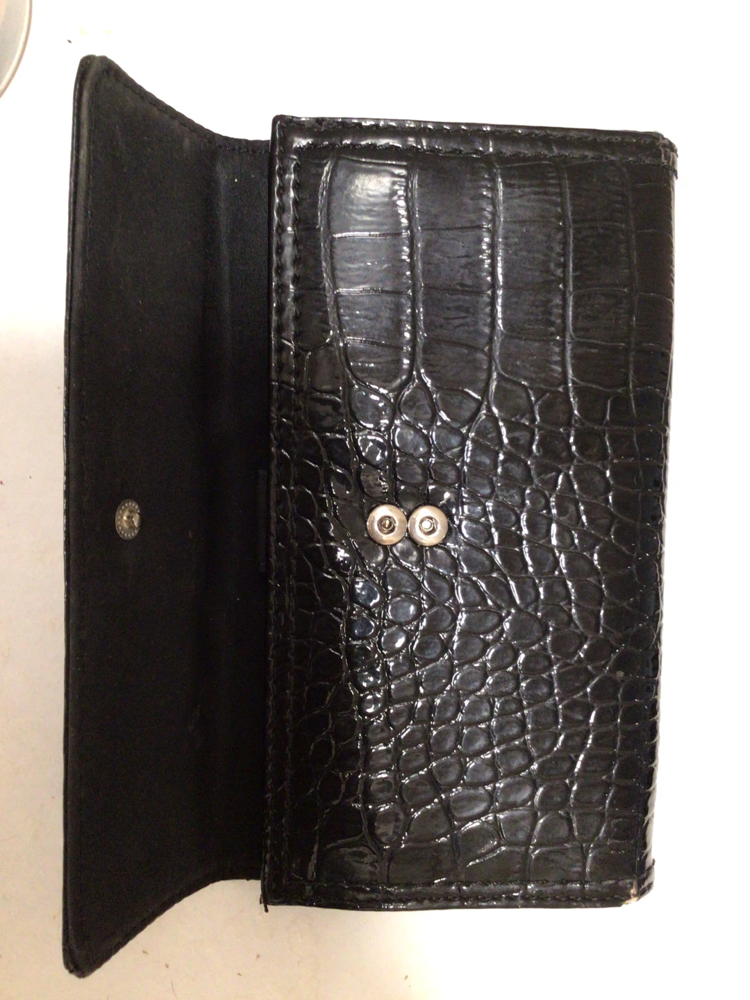 Nine West Black Croc Wallet - photo 4