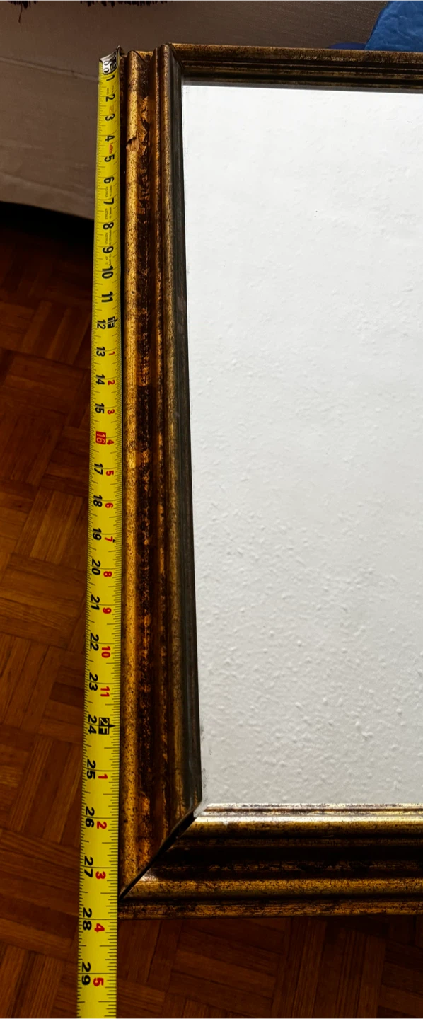 Mirror with gold-toned frame - photo 3