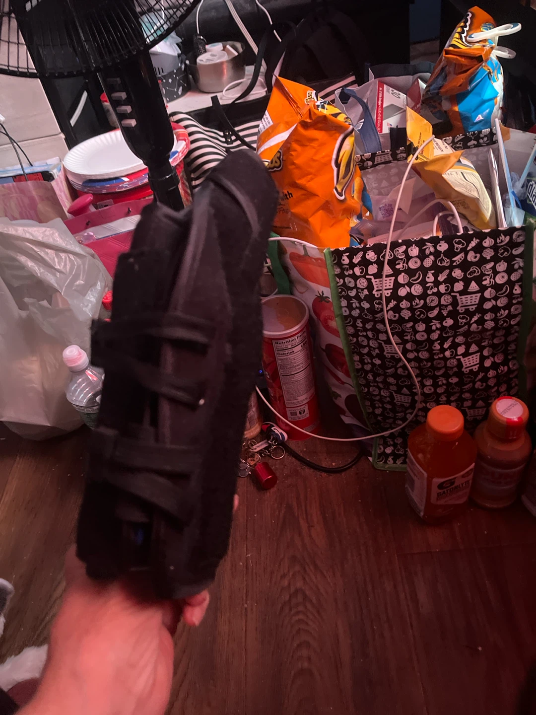 Black Adjustable Support Brace