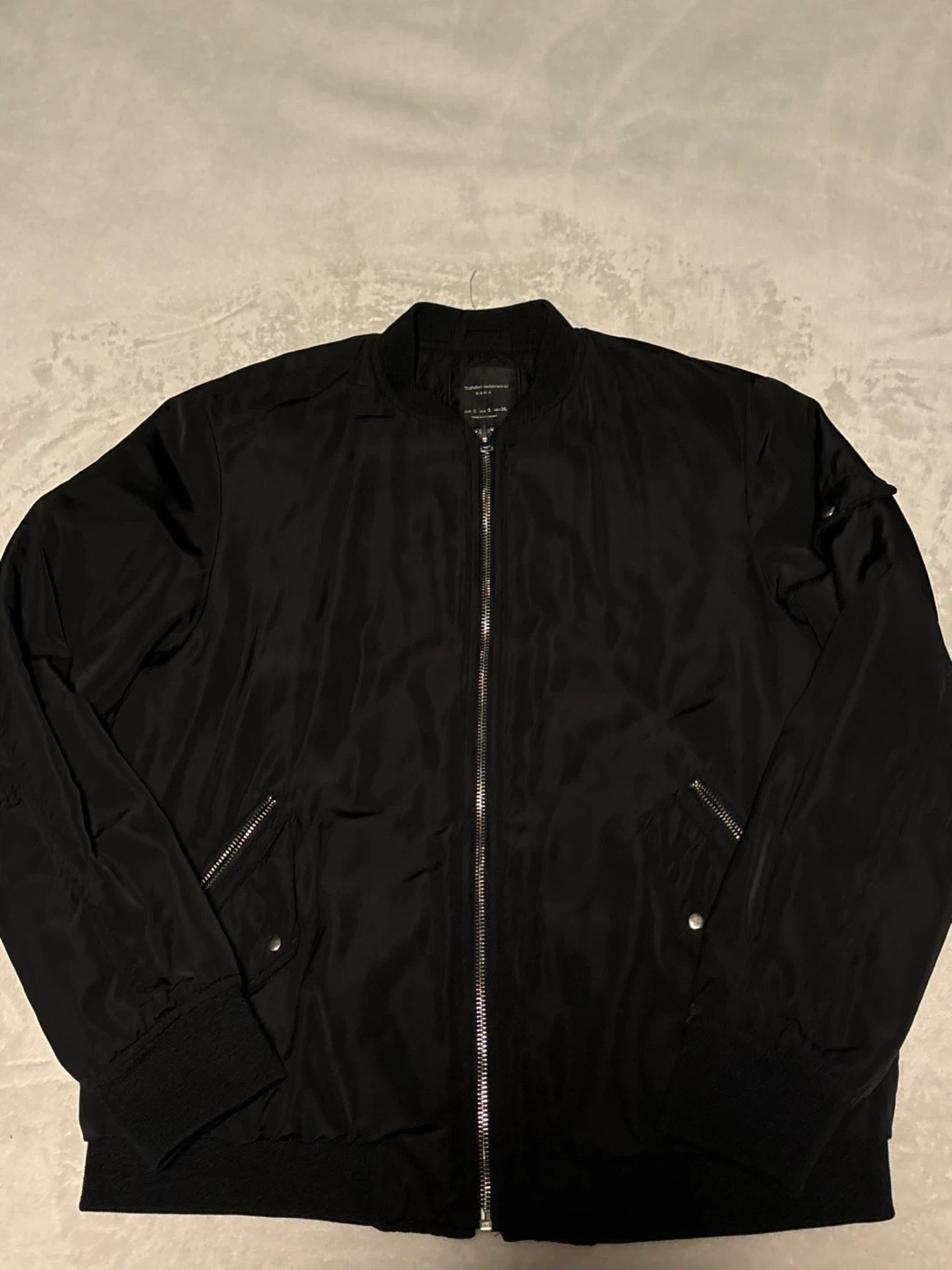 ZARA Trafaluc Bomber Jacket - Black - photo 2