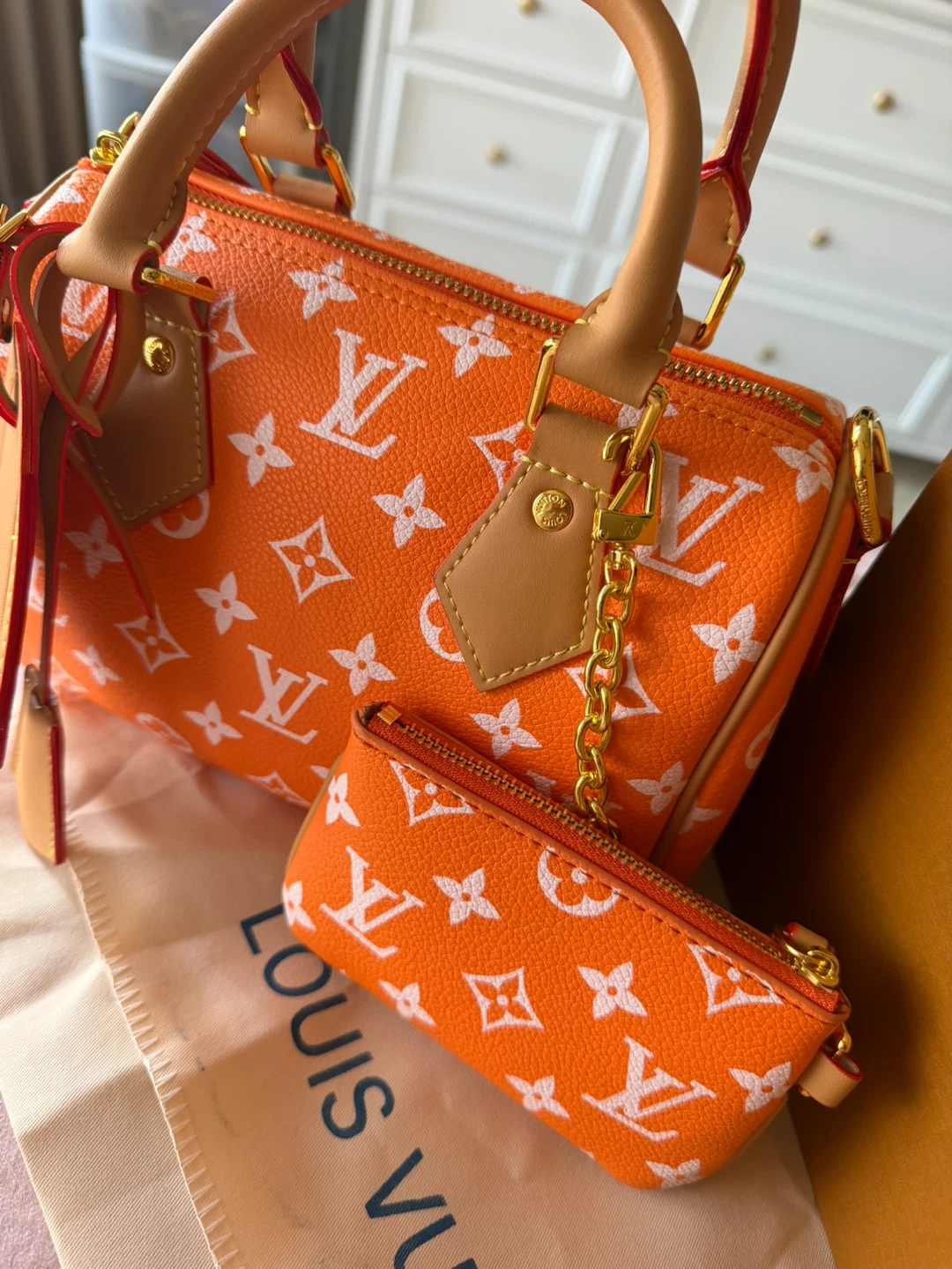 Louis Vuitton Speedy Bandouliere Orange Monogram - photo 4