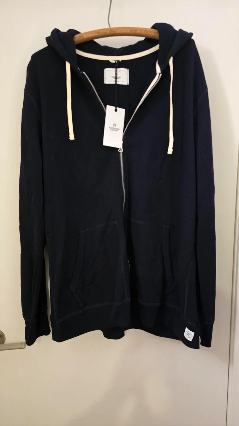 Reigning Champ Full Zip Hoodie Navy XXL