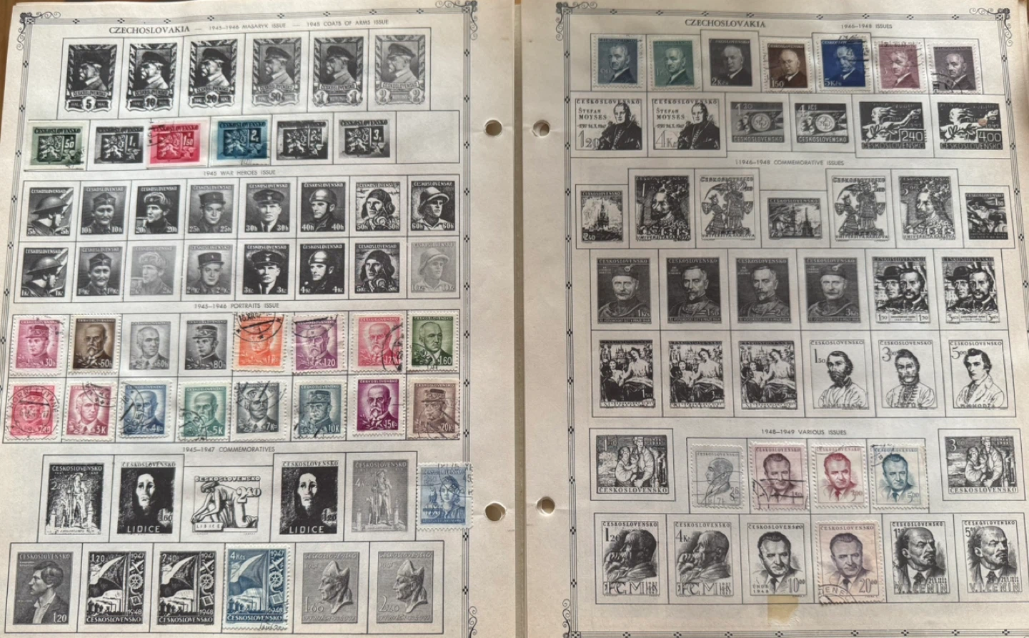 Old Collectable Czechoslovakia Postage Stamps - photo 4
