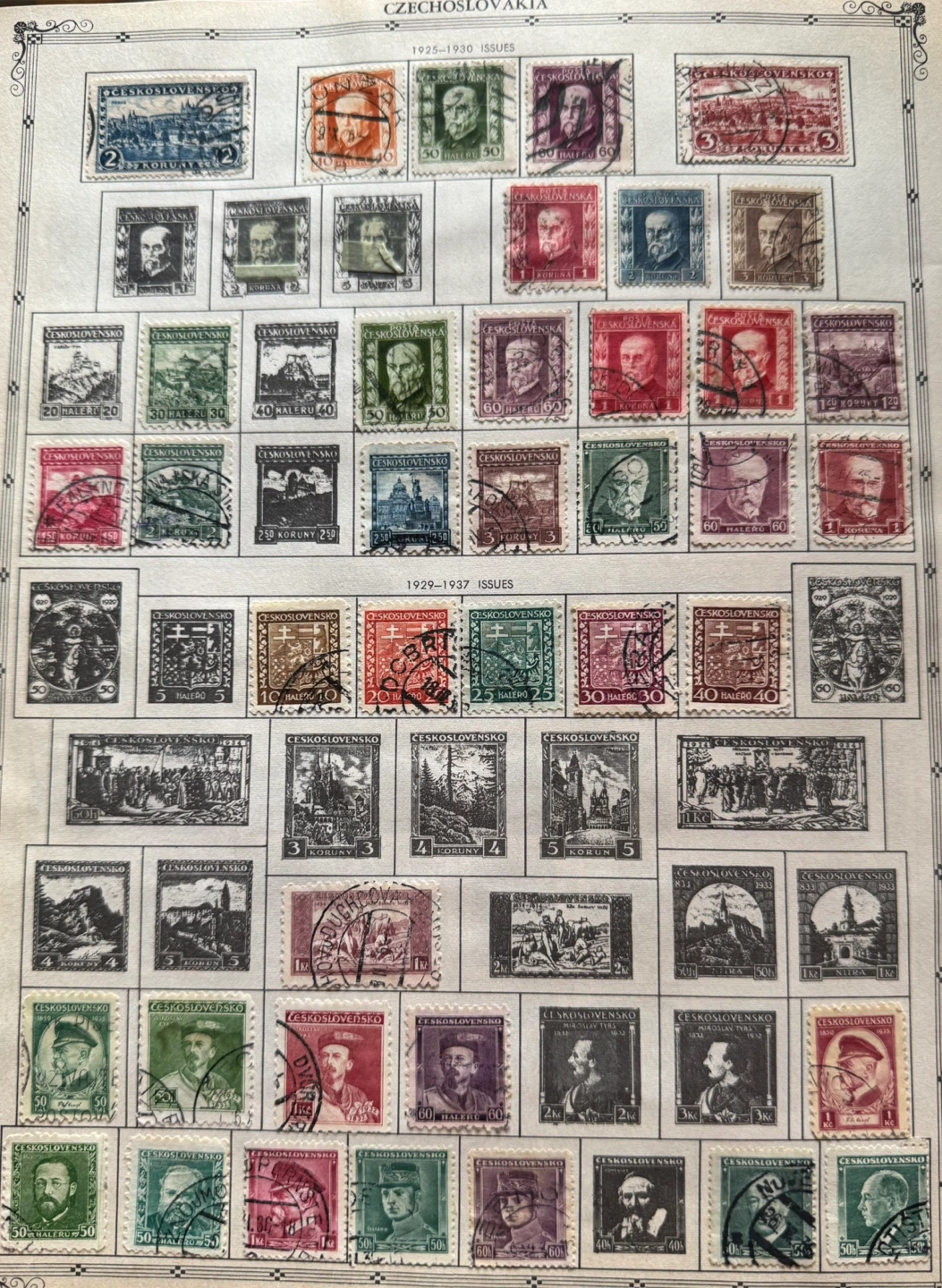 Old Collectable Czechoslovakia Postage Stamps - photo 2