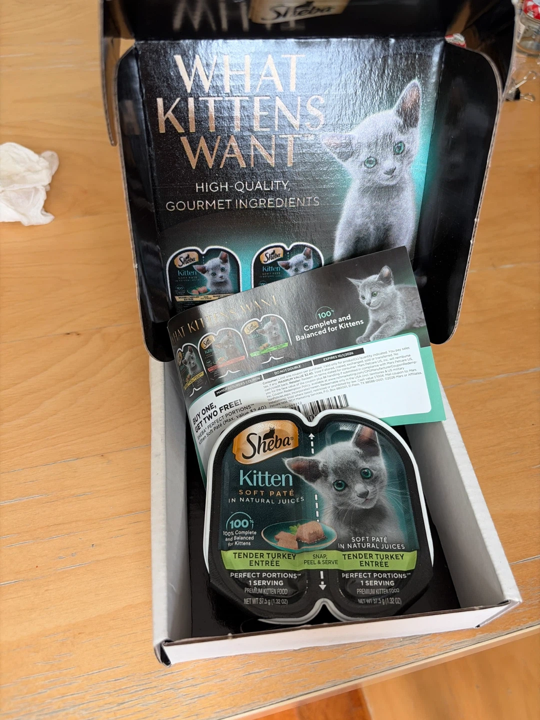 Sheba Kitten Soft Pate Tender Turkey Entree 2 x 1.32 oz
