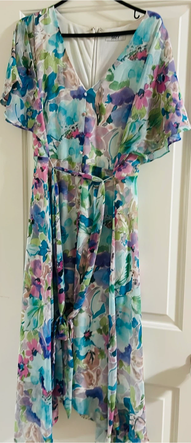 Suzy floral print midi dress