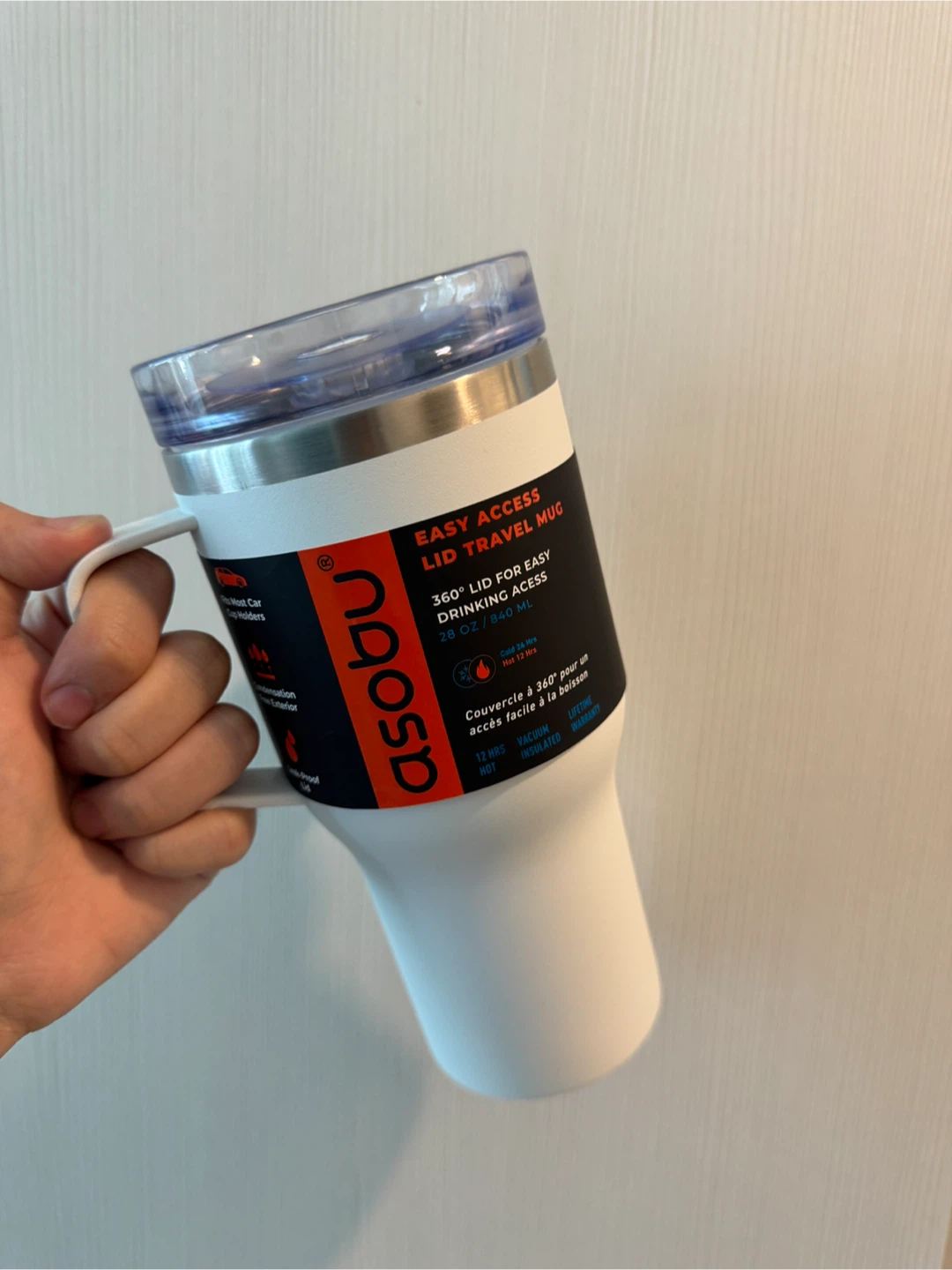 Asobu 36oz Easy Access Lid Travel Mug