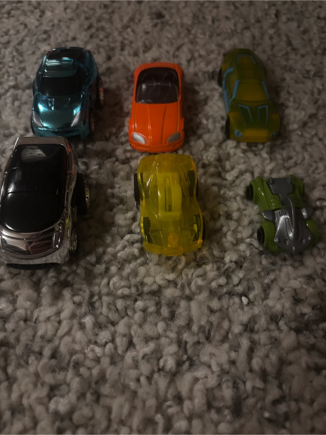 6 Assorted Toy Cars Bundle