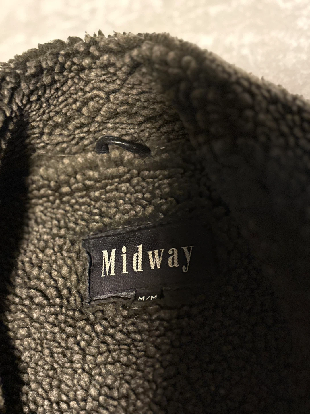 Midway Black Leather Jacket with Sherpa Lining - photo 3