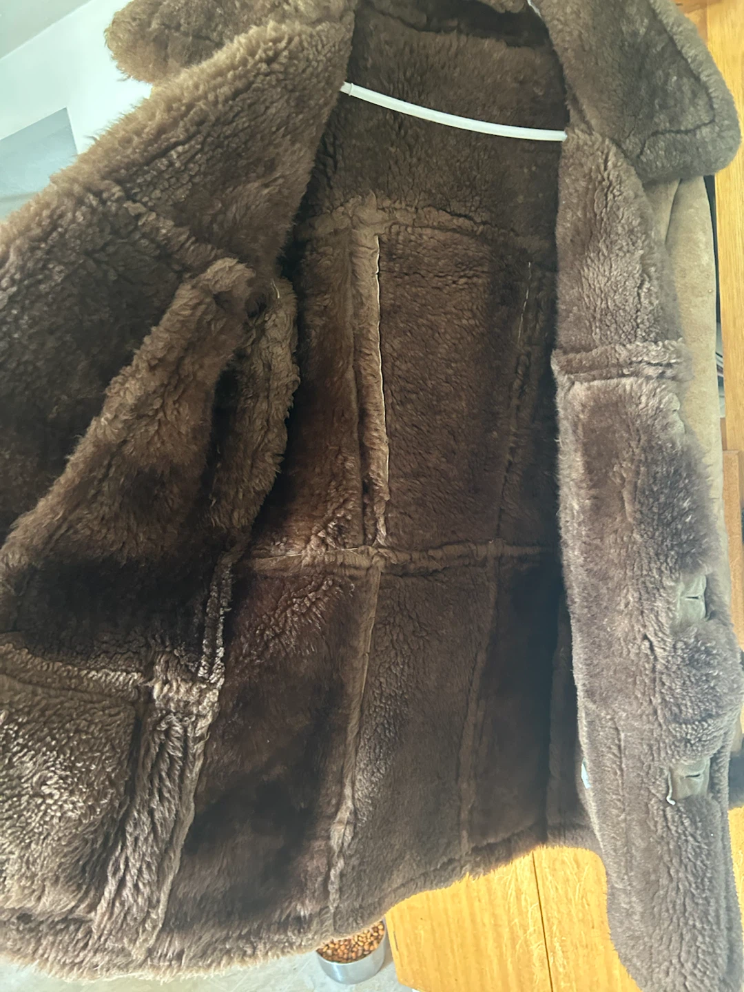 Brown Suede Shearling Coat - photo 5