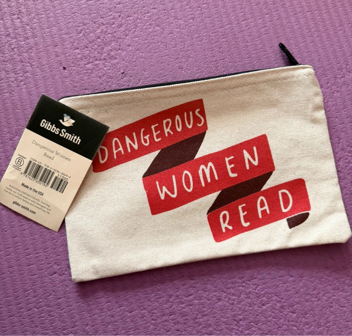 NEW✨Gibbs Smith Zipper Pouch - photo 3