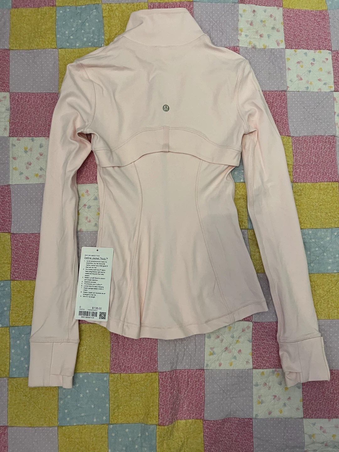 BRAND NEW Lululemon Define Jacket Nulu Pink Size 0 - photo 2
