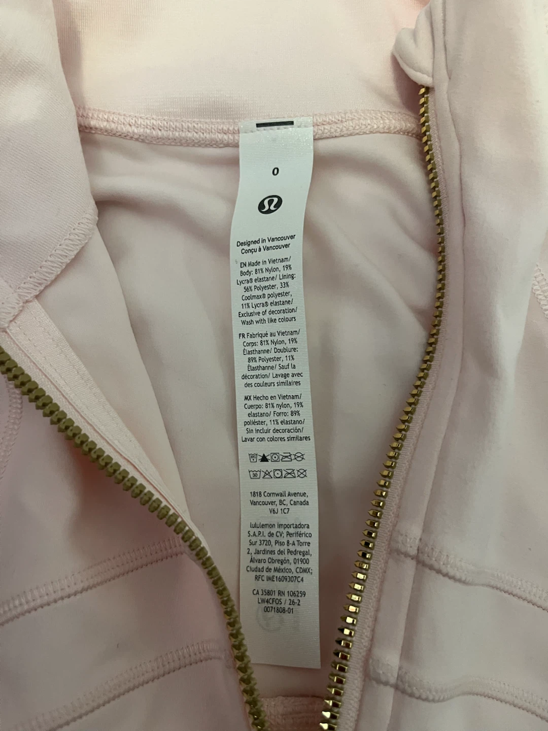 BRAND NEW Lululemon Define Jacket Nulu Pink Size 0 - photo 4