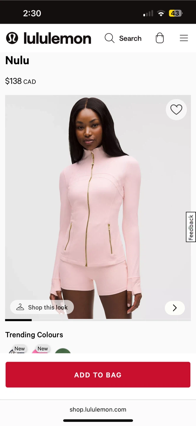 BRAND NEW Lululemon Define Jacket Nulu Pink Size 0 - photo 5