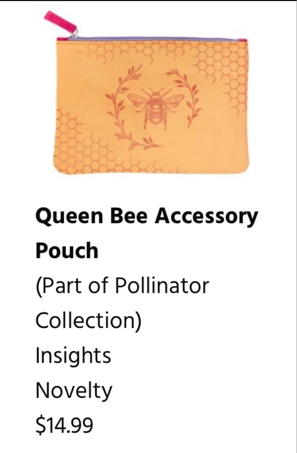 NEW✨Queen Bee Accessory Pouch - photo 2