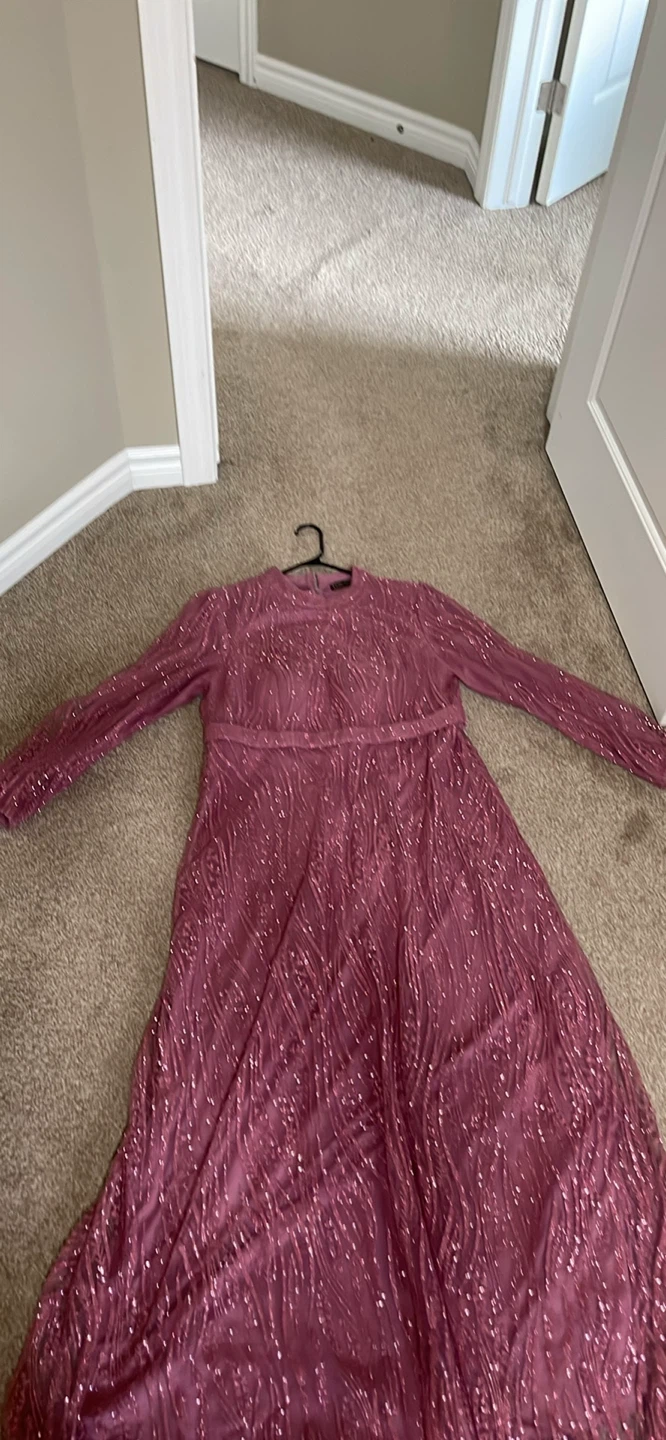Sparkly Rose Pink Maxi Dress - photo 2