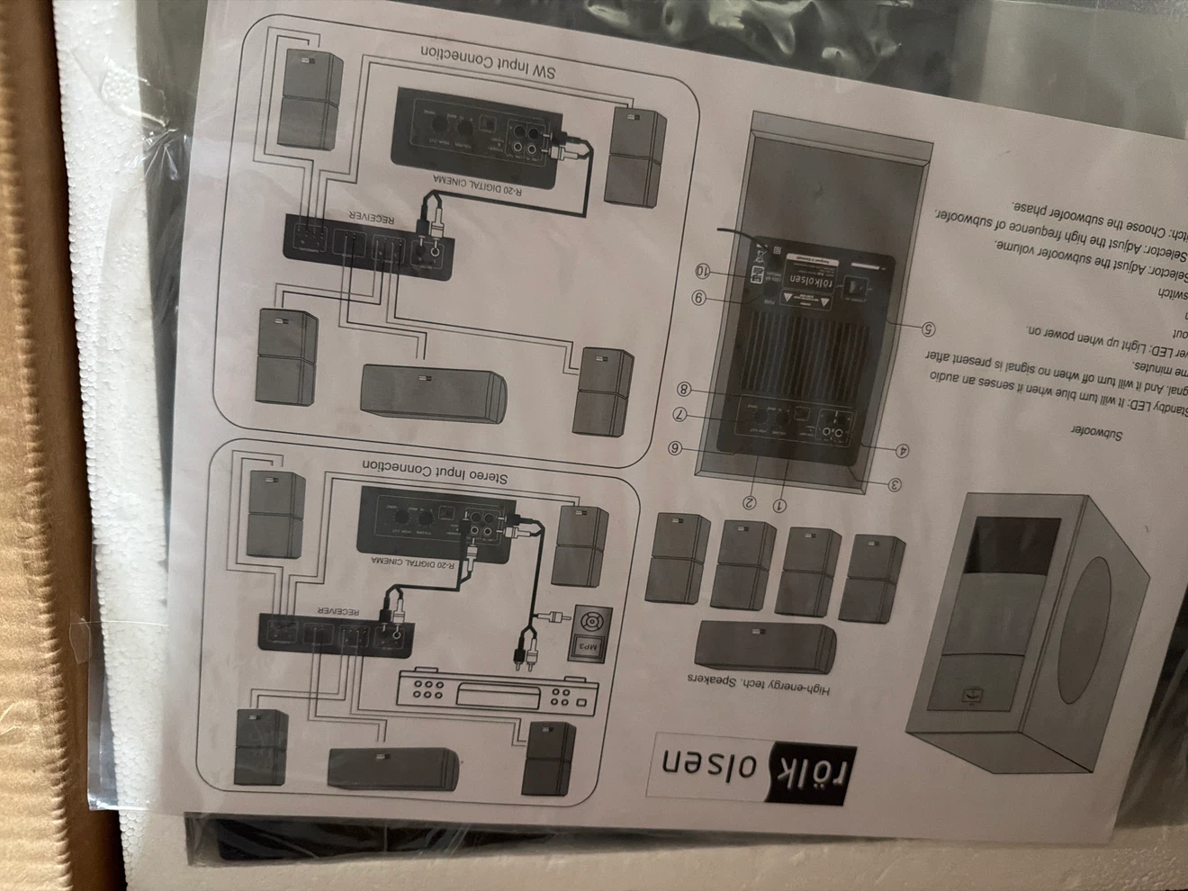 Rökolson R-20 Digital Cinema Home Theater System - photo 2