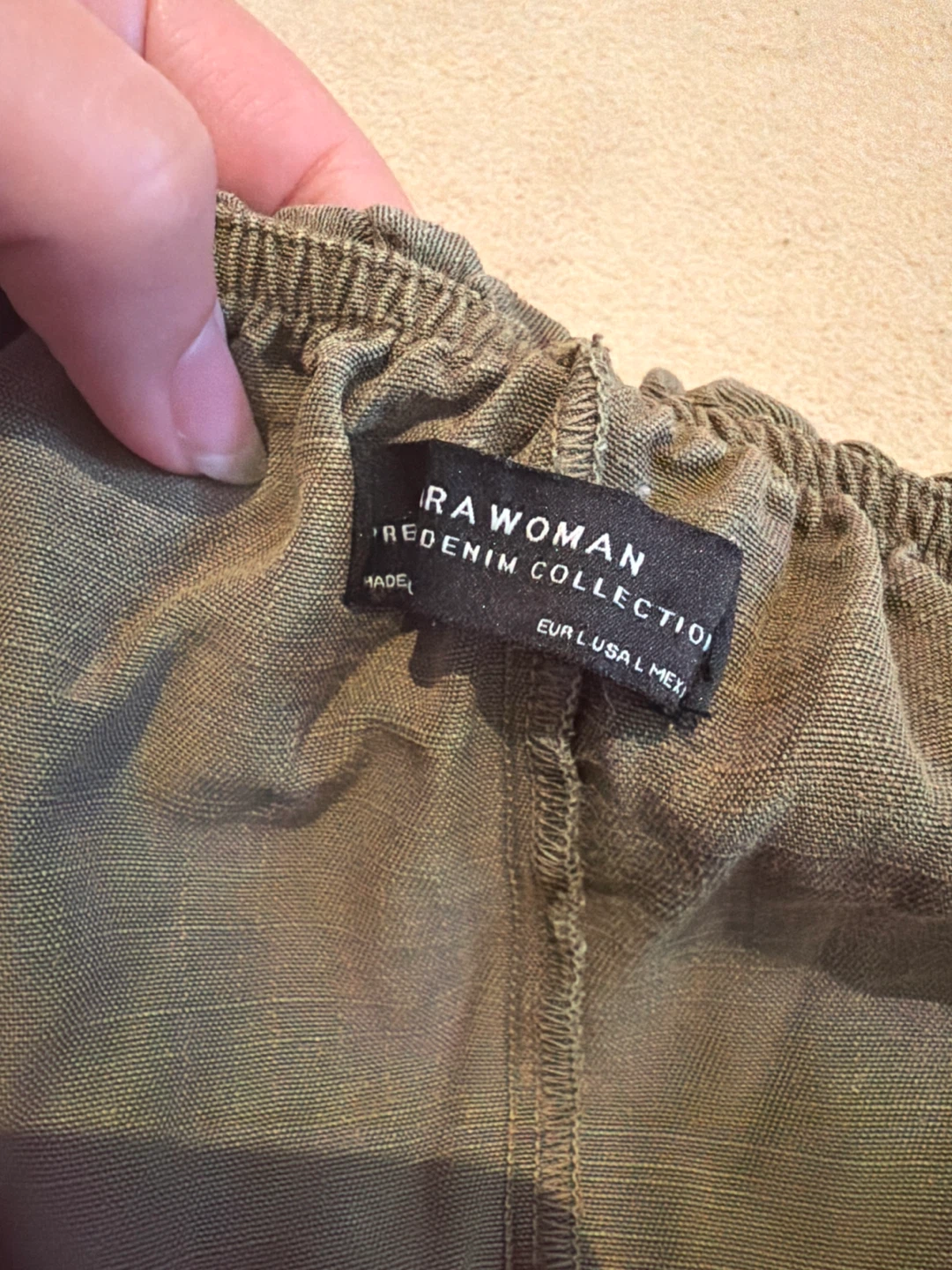 Olive Green Zara Romper - Size Large - photo 2