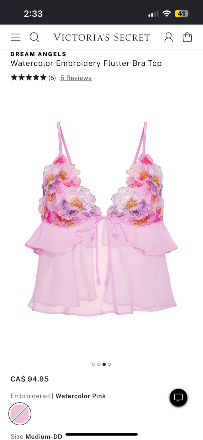 BRAND NEW Victoria's Secret Embroidery Bra Top - photo 5