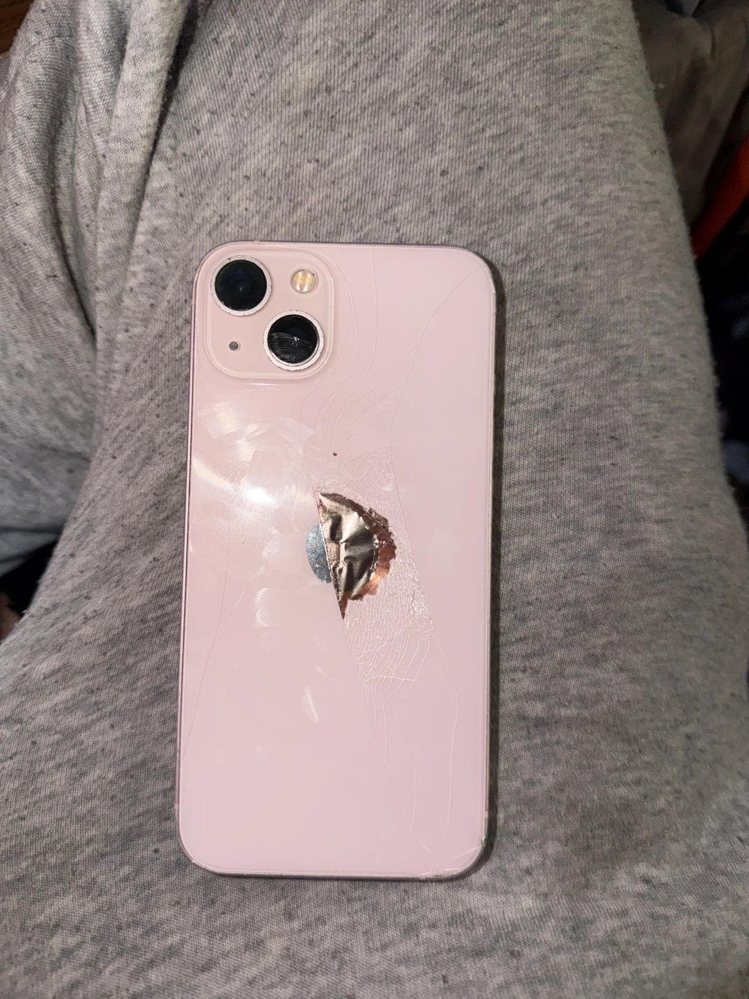 iPhone 13 cracked back