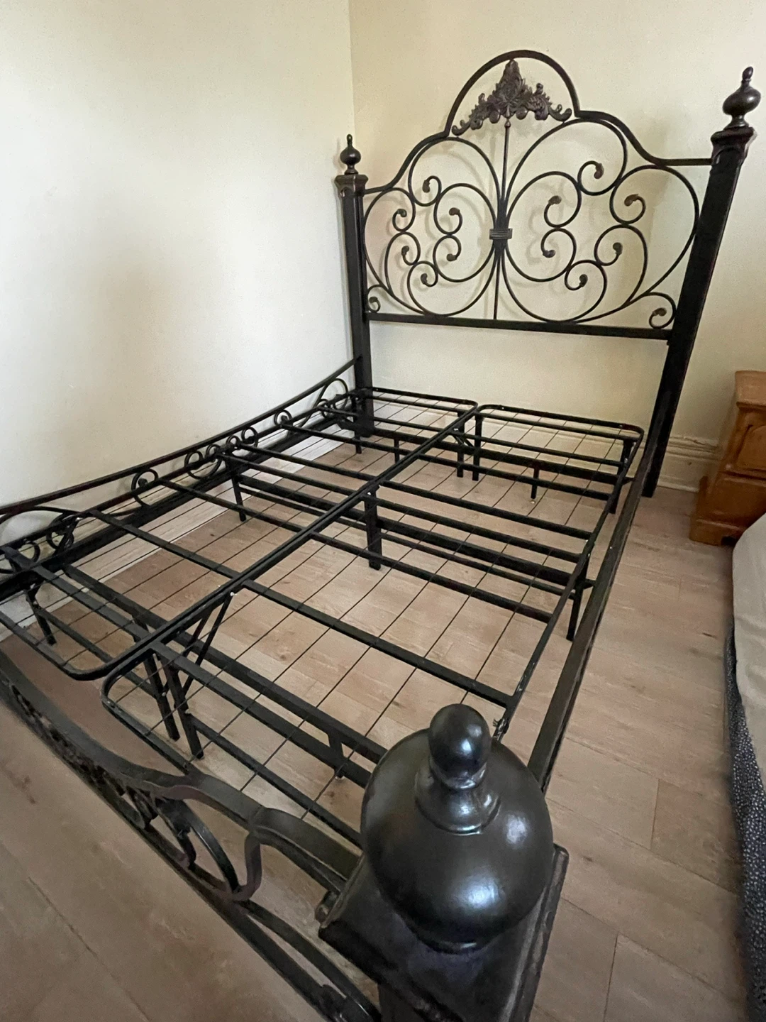 Black Metal Bed Frame - photo 4