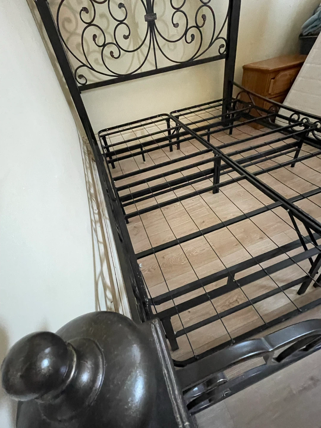 Black Metal Bed Frame - photo 2