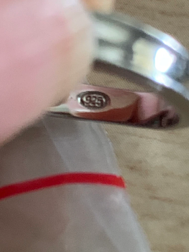 Sterling Silver Band Ring with Stones - photo 3
