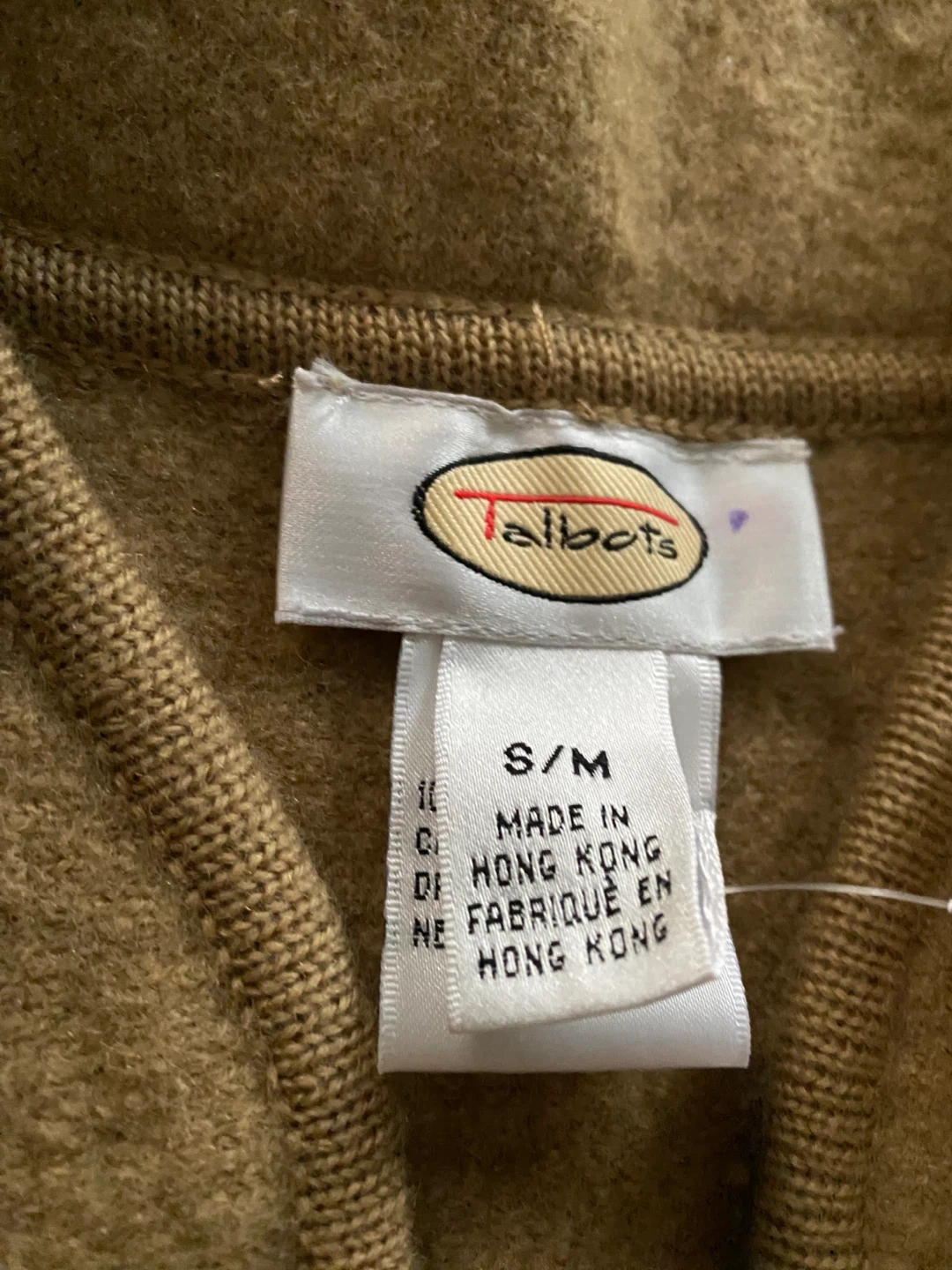 NEW Talbots Woman Wool Cape Poncho Leather Toggle Close , S/M - photo 3