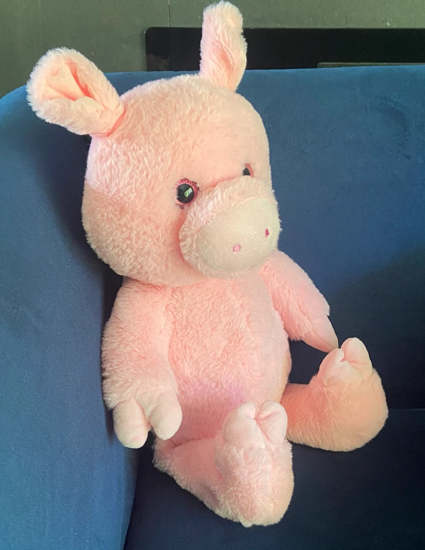 LIKE NEW: 19” Pink Pig Plush Toy - photo 2