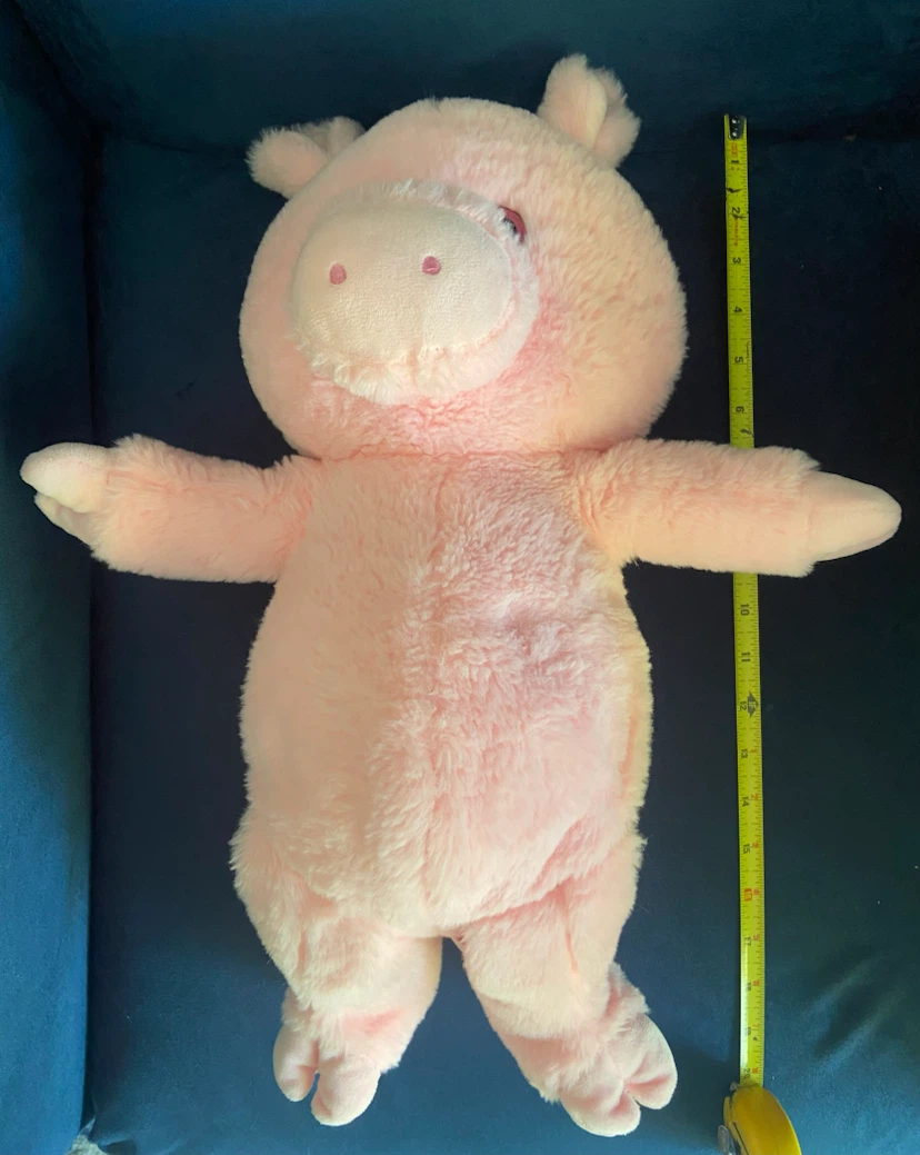 LIKE NEW: 19” Pink Pig Plush Toy - photo 5