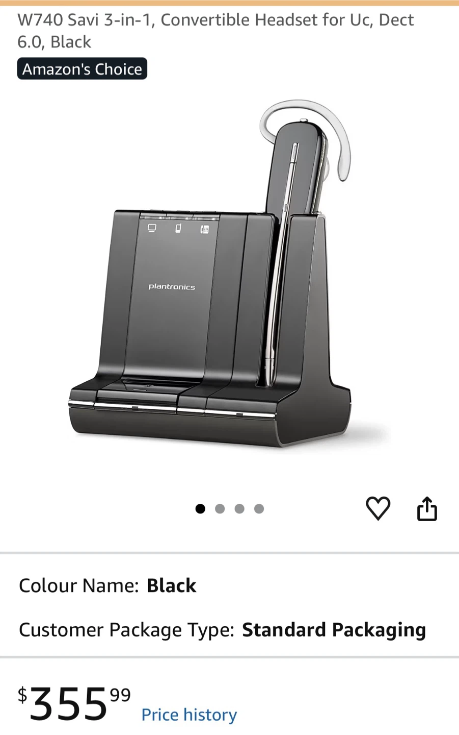 Plantronics Savi W740 Wireless Headset