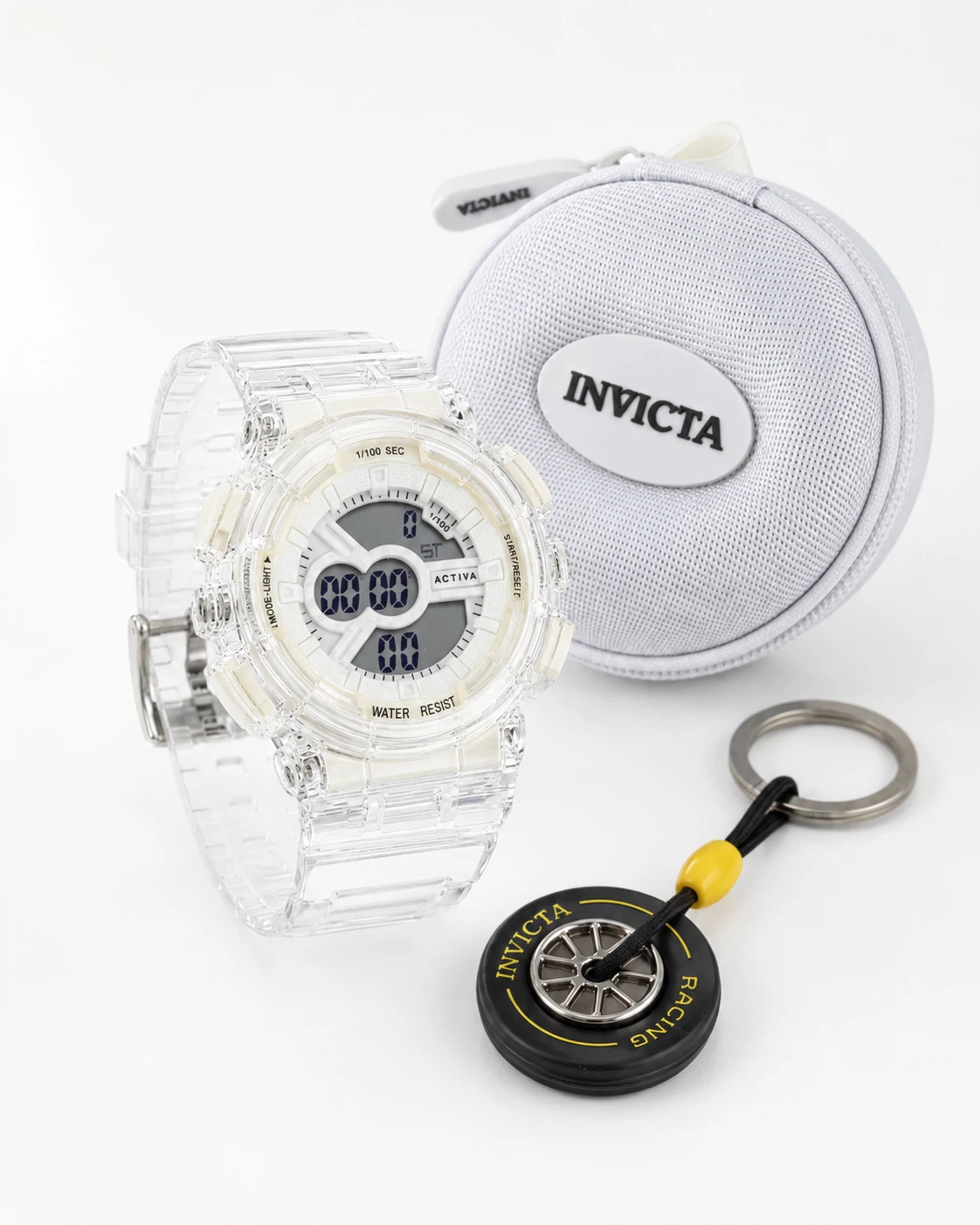 NEW Activa X Invicta Cyber Drift 43mm Digital Watch Set