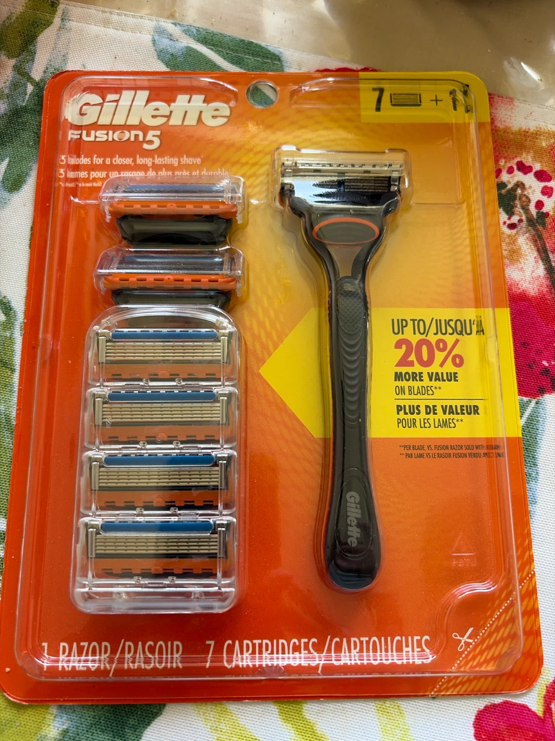 Gillette Fusion5 Razor with 7 Cartridges