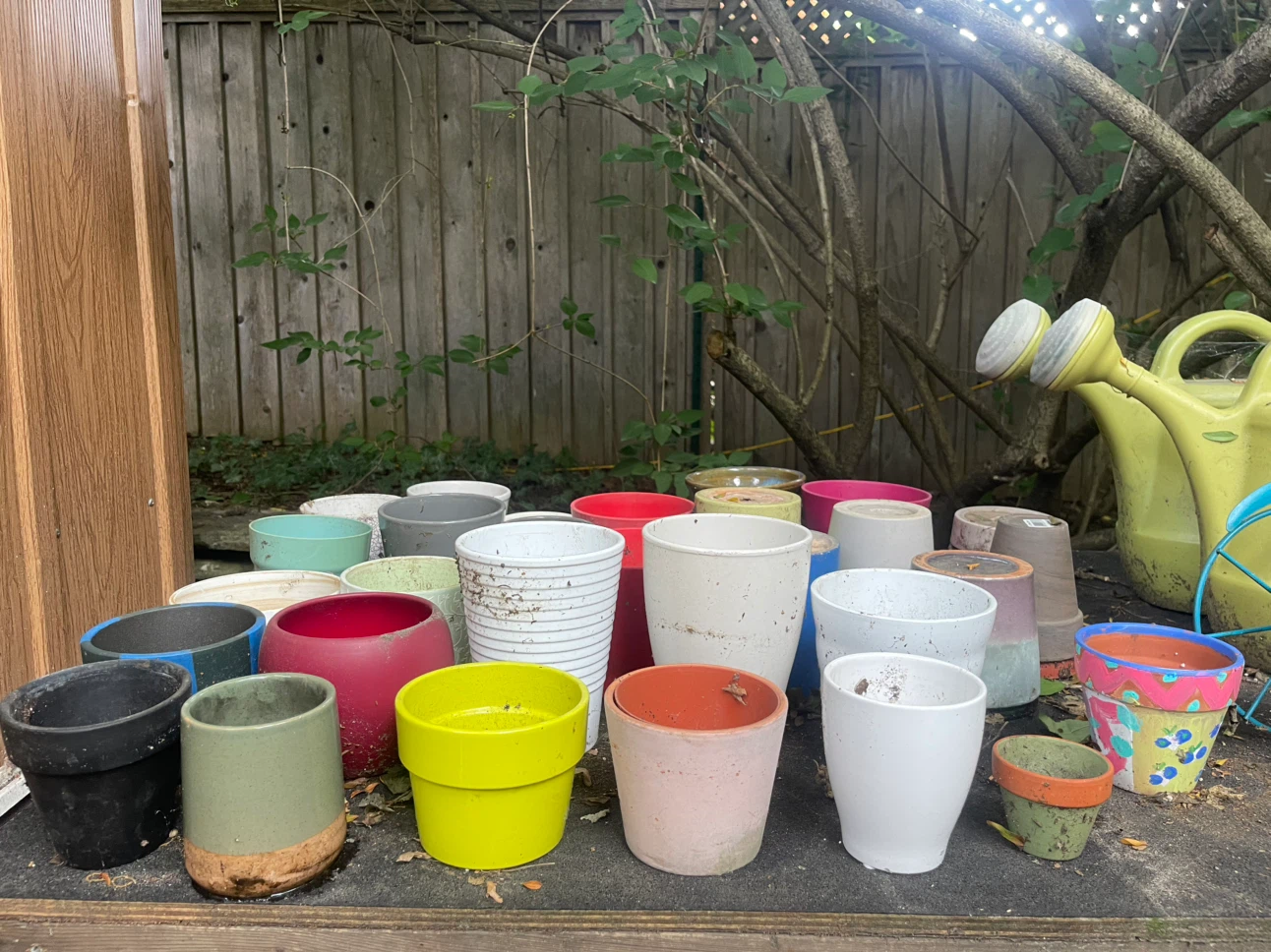 Assorted Planters and Garden Accessories