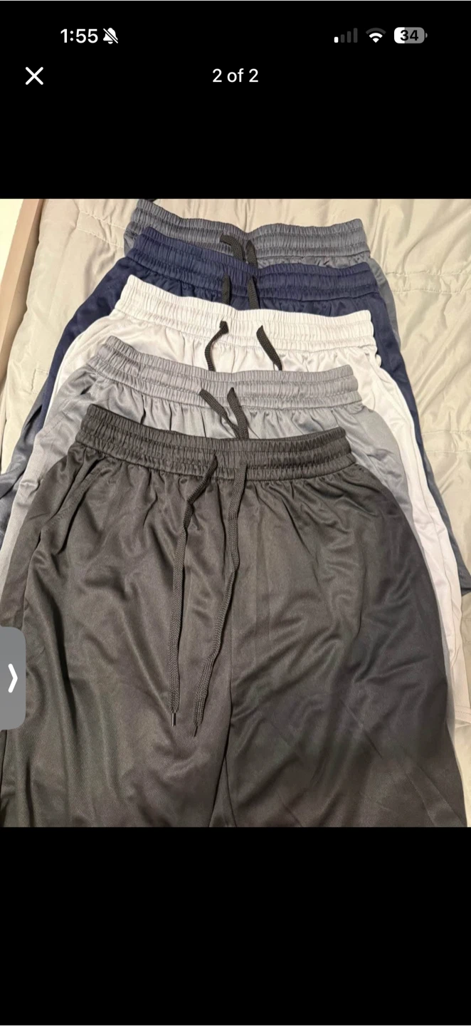 Men's Athletic Shorts Bundle Size M 5pk