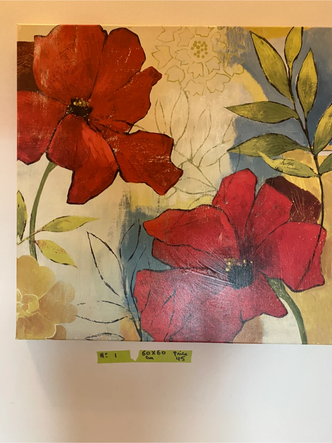 Large Framed Still Life Painting