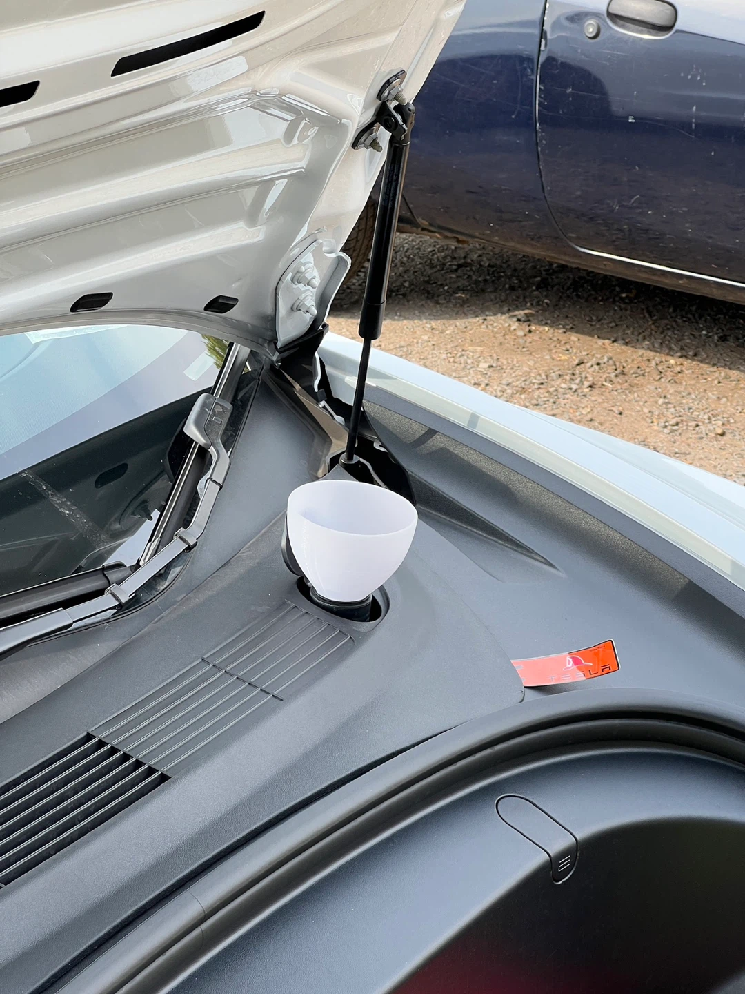 White 3D Printed Funnel