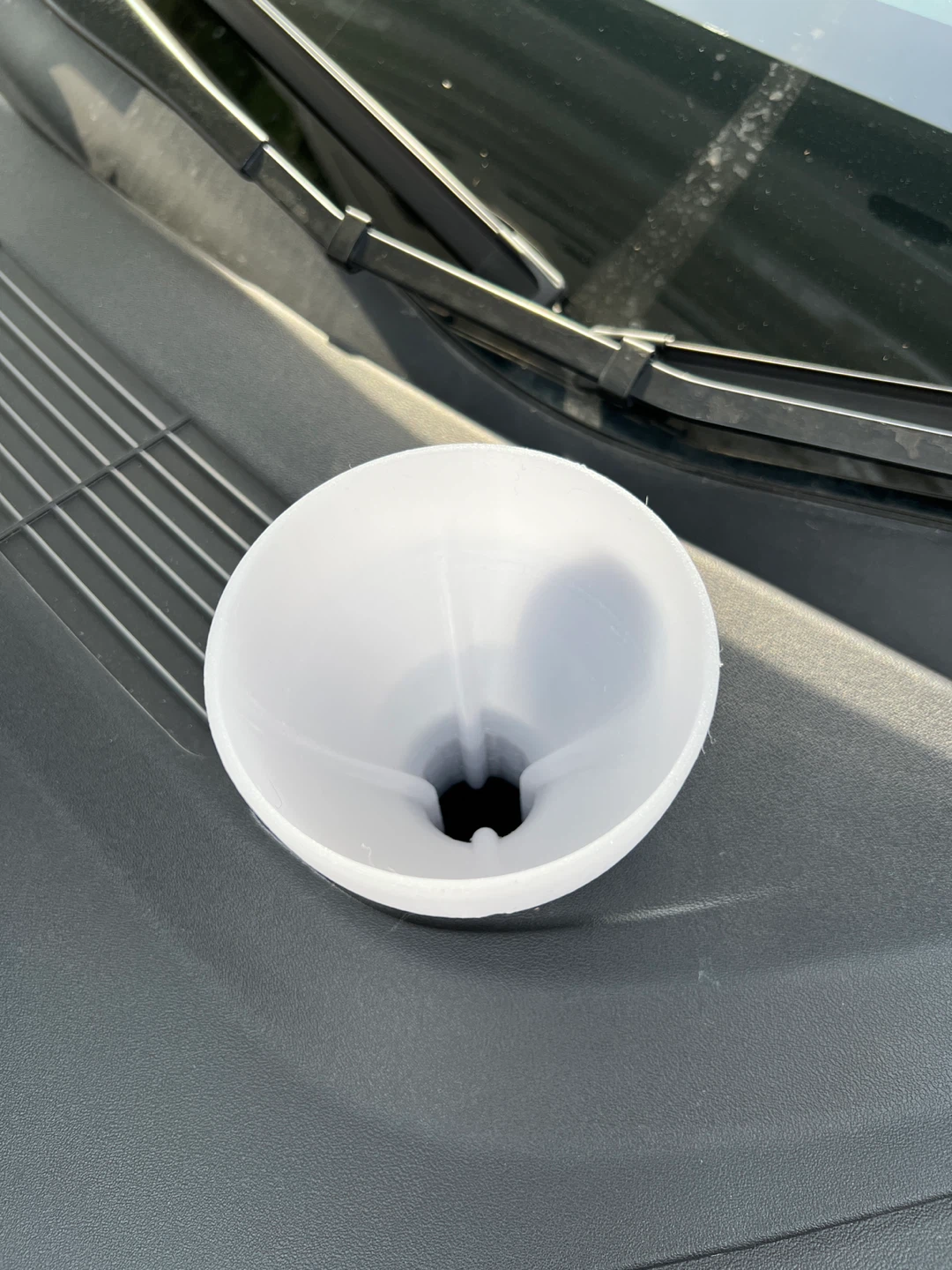 White 3D Printed Funnel - photo 2