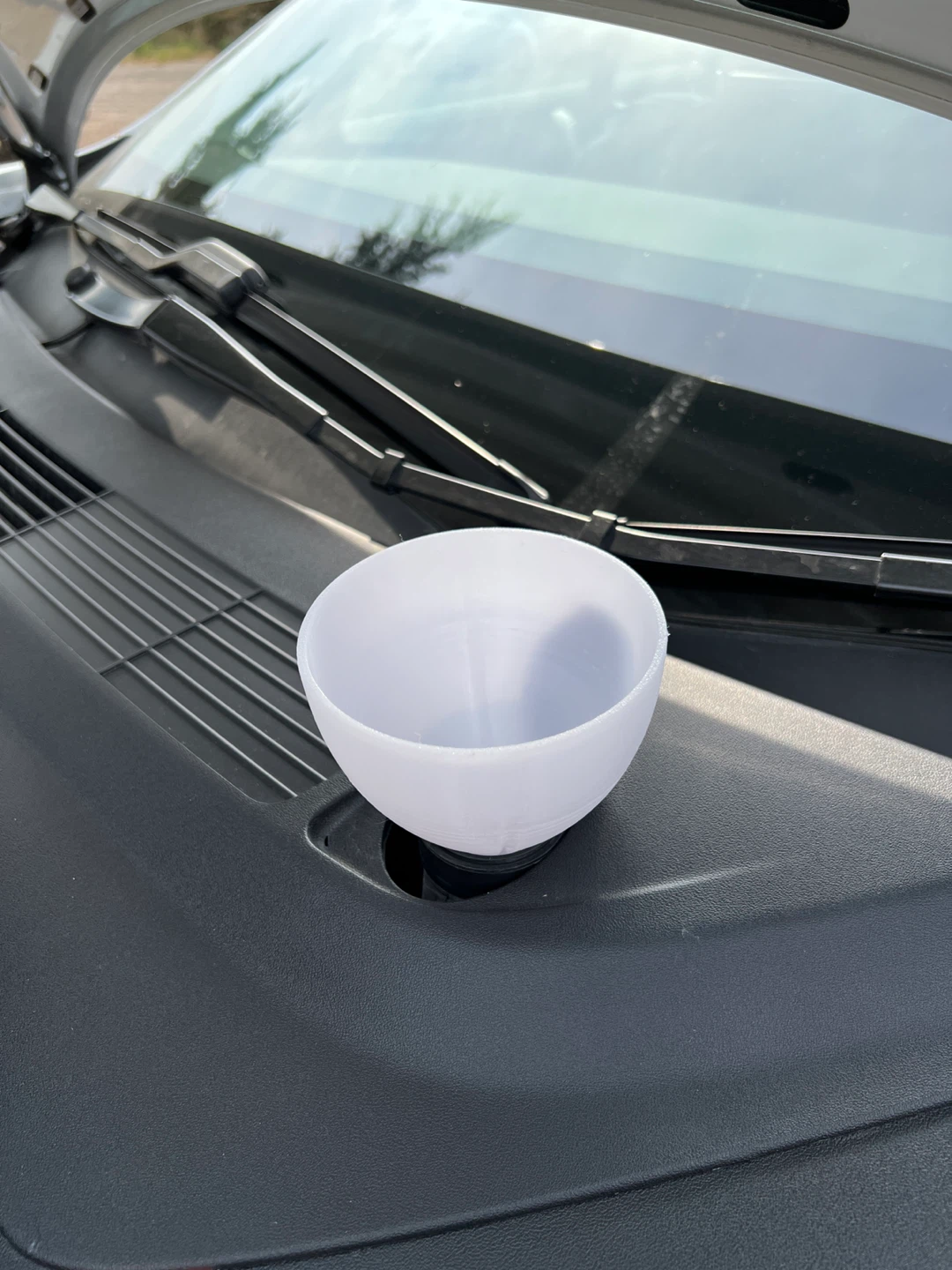 White 3D Printed Funnel - photo 3