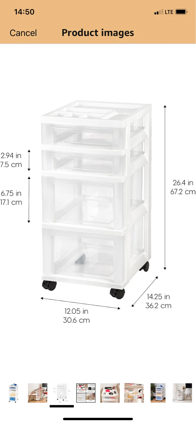 IRIS USA 4-Drawer Storage Cart - photo 5
