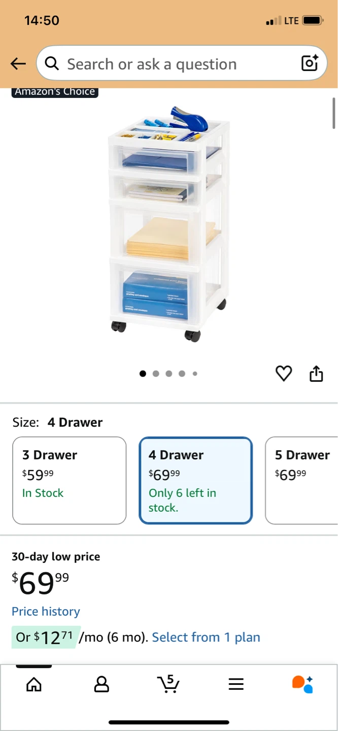 IRIS USA 4-Drawer Storage Cart - photo 4