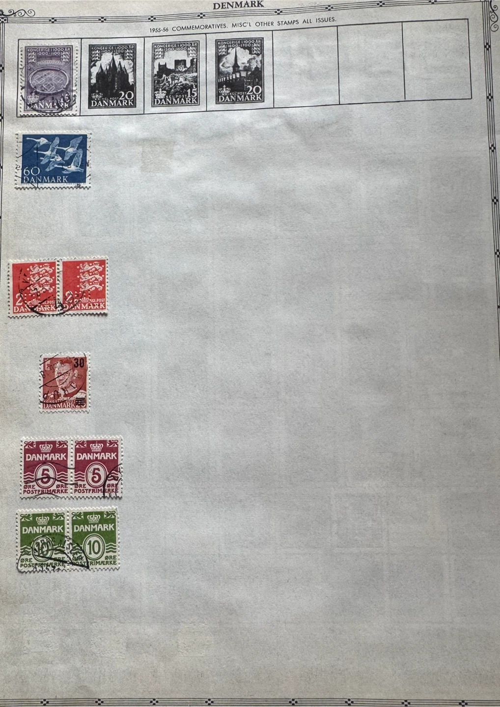 Old Collectable Denmark Postage Stamps - photo 4