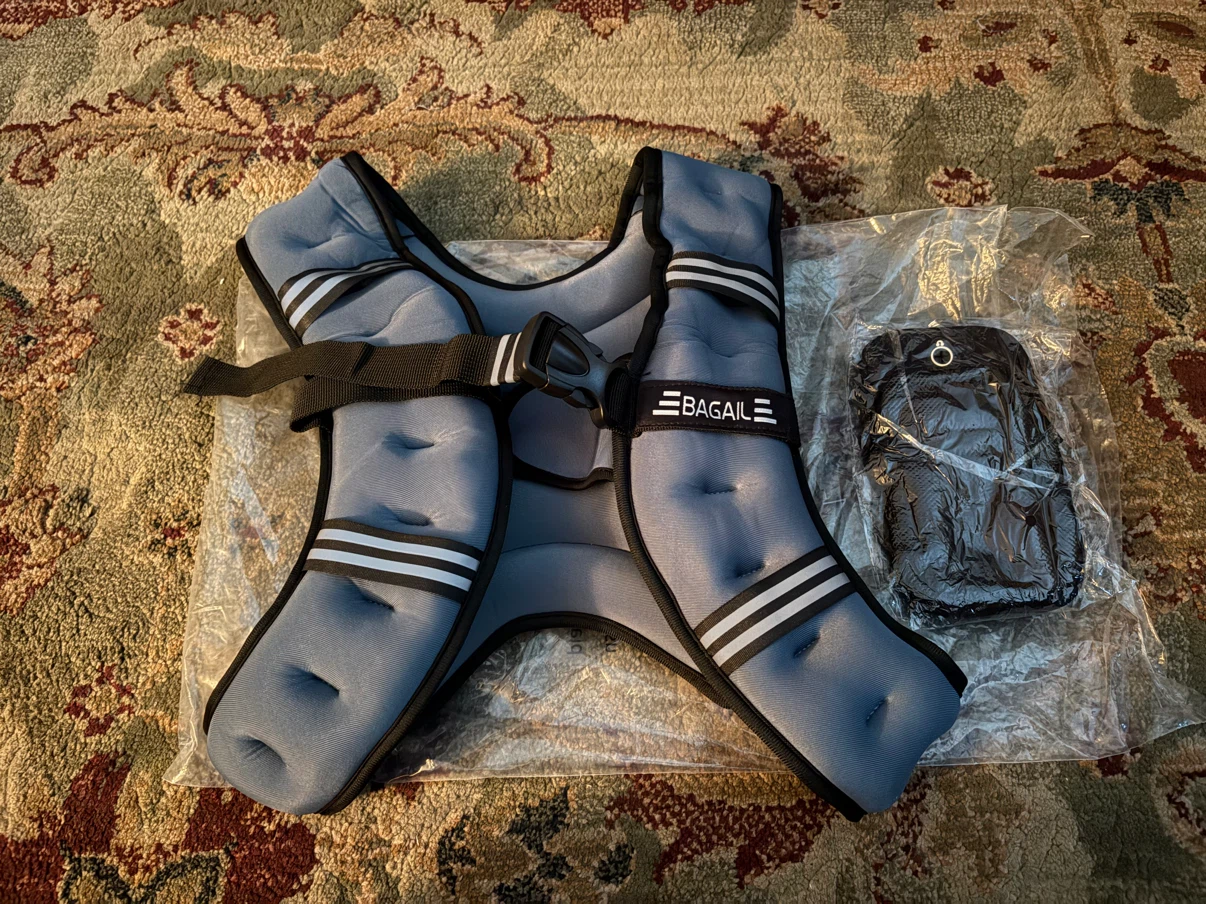 New BAGAIL 12lbs Weighted Vest with Detachable Phone Pouch - photo 4