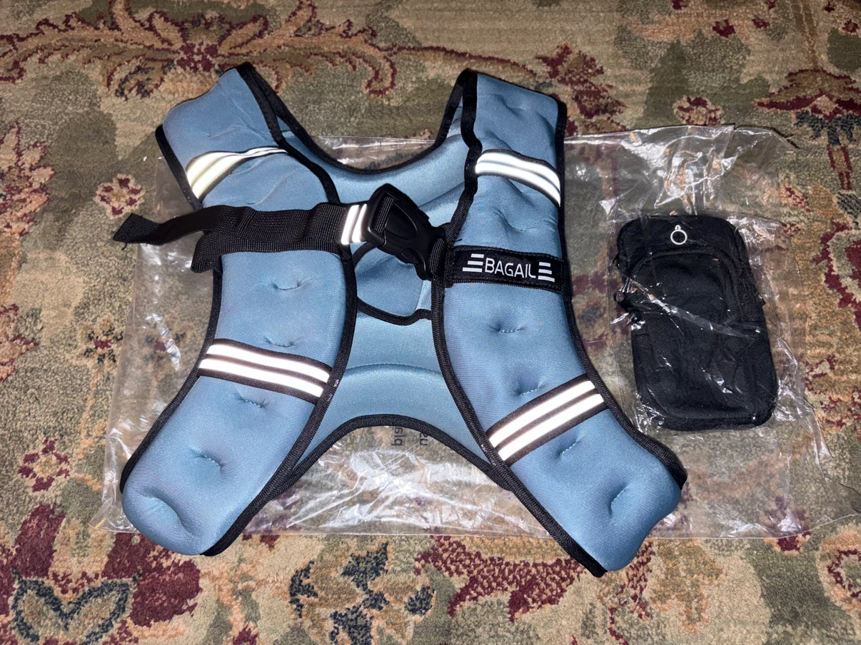 New BAGAIL 12lbs Weighted Vest with Detachable Phone Pouch - photo 5
