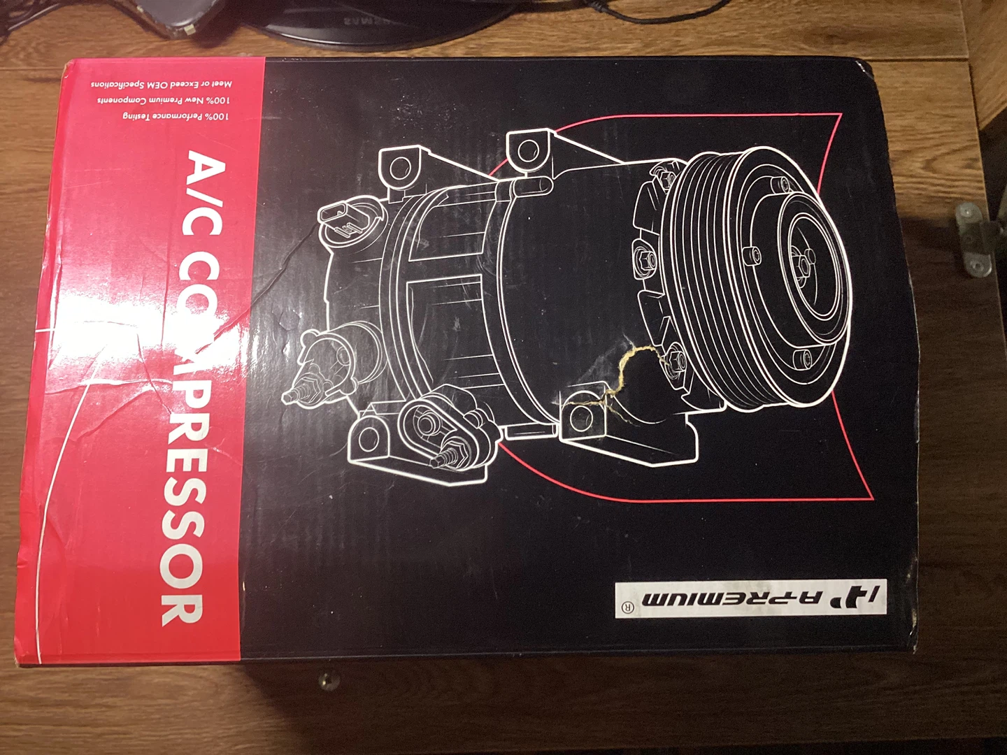A/C Compressor (burnt, but fixable)