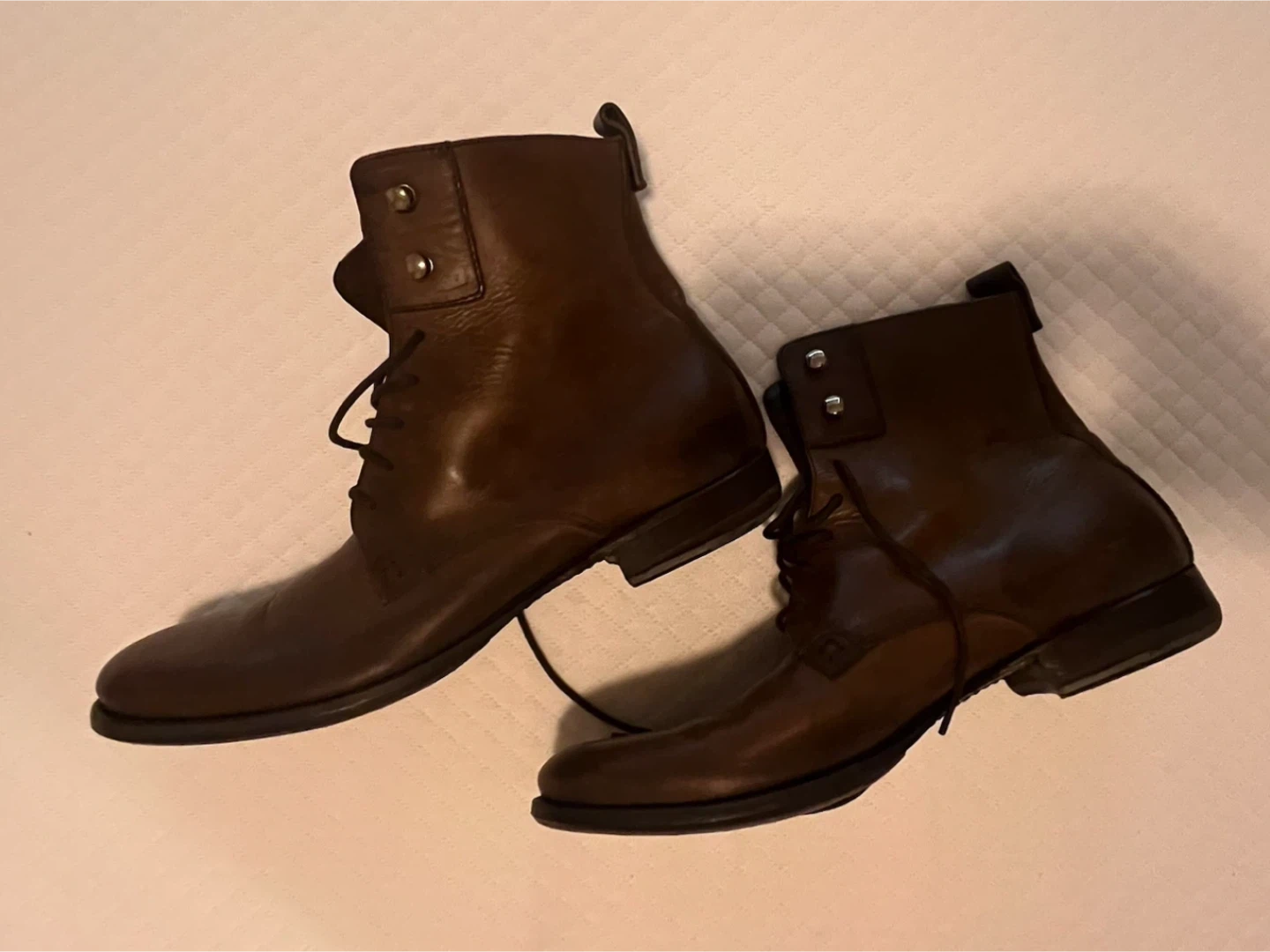 DOLCE & GABBANA Brown Leather Ankle Boots