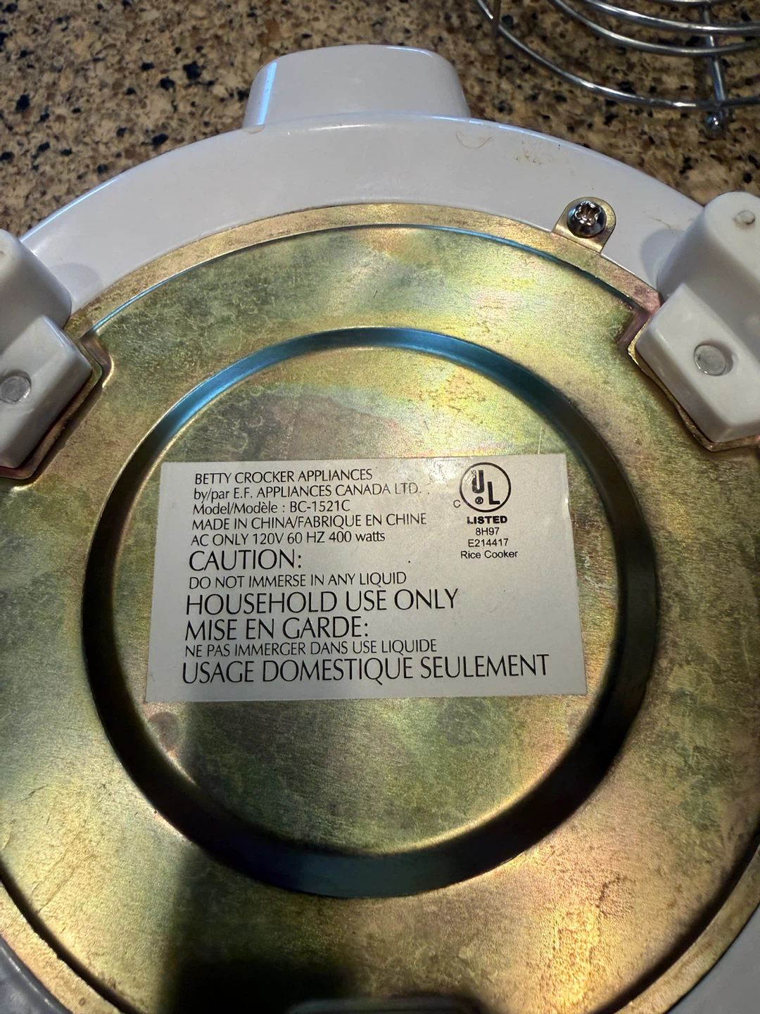 Betty Crocker Rice Cooker - photo 2