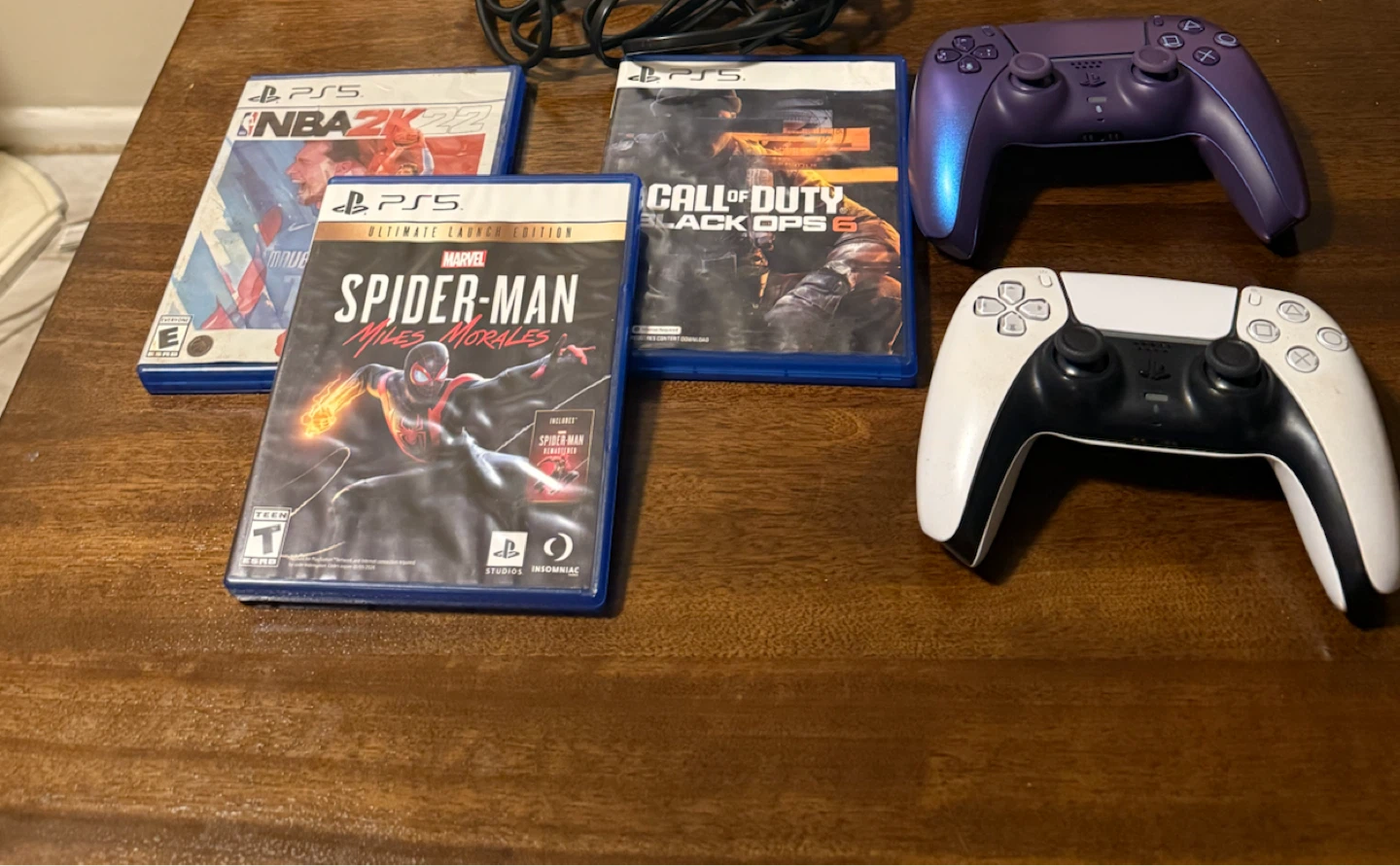 Spider-Man , NBA 2K22, Call of Duty Black Ops 6