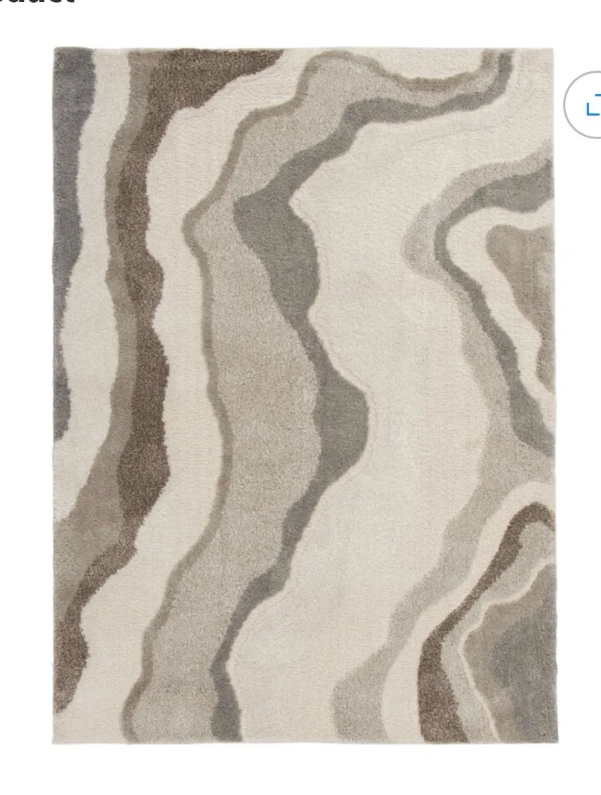 Brand New Hometrends Shag Rug with Diamond Pattern